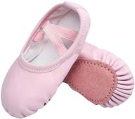 🩰 ideal shoes for toddler girls: stelle girls ballet slippers logo