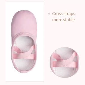 img 1 attached to 🩰 Ideal Shoes for Toddler Girls: STELLE Girls Ballet Slippers