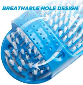 img 1 attached to 🦶 Meidong Foot Scrubber & Massager: Effective Dead Skin Remover for Shower Floor - Suction Cups, 1PCS Blue