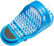 🦶 meidong foot scrubber & massager: effective dead skin remover for shower floor - suction cups, 1pcs blue logo