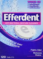 🦷 efferdent 126-count anti-bacterial denture cleanser for optimal oral hygiene logo