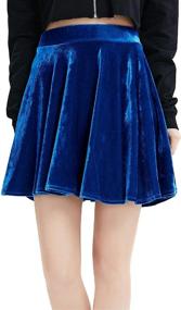 img 1 attached to Springfavor Womens Vintage Velvet Stretchy Women's Clothing for Skirts