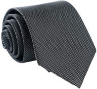 👔 fortunatever solid neckties black ×3: trendy & versatile men's accessory set with cummerbunds & pocket squares logo