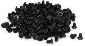 img 2 attached to uxcell 3.5" HDD Screw Black 200pcs for Computer PC Case - Flat Phillips Head - 6#-32 - Hard Drive Fasteners