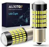 💡 high-performance auxito 1156 reverse light led bulbs – 1400 lumens, projector design, 6000k xenon white logo