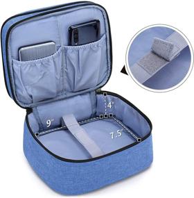 img 1 attached to Luxja Carrying Bag for DR.J Mini Projector, Portable Case with Accessories, Blue