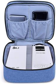 img 2 attached to Luxja Carrying Bag for DR.J Mini Projector, Portable Case with Accessories, Blue