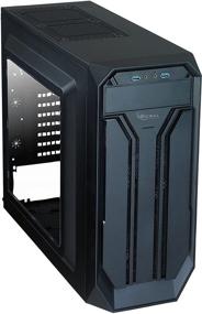 img 1 attached to Rosewill BRADLEY M ATX Mid Tower корпус для игрового компьютера: Улучшенная вентиляция, светодиодное боковое окно и порты USB 3.0.