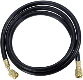 img 4 attached to 🌡️ gohantee R410A AC Refrigerant Charging Hoses - 59“ HVAC Charging Hose with 1/4’’ SAE Female Flare - 800PSI Working Pressure - R410A R22 R134A R12 R502 Air Condition System Maintenance
