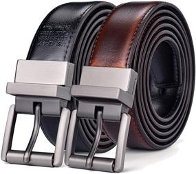 img 4 attached to 👔 Reversible Rotated Leather Belt by Beltox - Casual SEO-Optimized