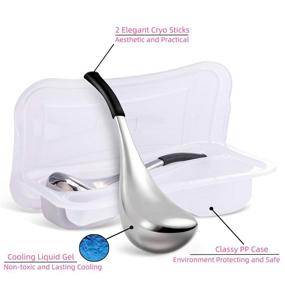 img 2 attached to Ice Globes: Stainless Steel Facial Tools for Cooling Skin Care - Perfect for Face and Eyes, Complete with Storage Case