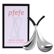 ice globes: stainless steel facial tools for cooling skin care - perfect for face and eyes, complete with storage case logo