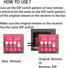 img 3 attached to 🔀 Replacement Ceiling Fan Remote Control for Hampton Bay, Harbor Breeze, and Hunter Fans - Hampton Bay UC7078T, NO Reverse (HD5 Dimmer Remote Only) - UC7078T CHQ7078T Replacement