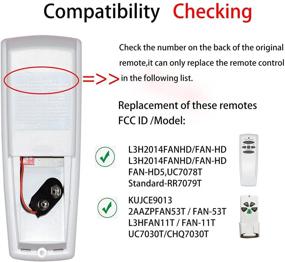 img 1 attached to 🔀 Replacement Ceiling Fan Remote Control for Hampton Bay, Harbor Breeze, and Hunter Fans - Hampton Bay UC7078T, NO Reverse (HD5 Dimmer Remote Only) - UC7078T CHQ7078T Replacement