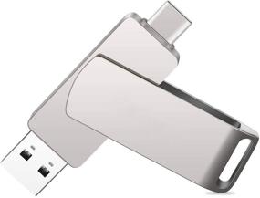 img 4 attached to 💾 64ГБ USB C Flash Drive, USB3.1 Тип-С Запоминающий диск, USB3.0 Флешка с двумя портами (USB+Type C), совместимый с Samsung, Huawei, MacBook, Chromebook Pixel и другими устройствами.