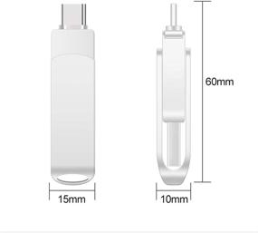 img 2 attached to 💾 64ГБ USB C Flash Drive, USB3.1 Тип-С Запоминающий диск, USB3.0 Флешка с двумя портами (USB+Type C), совместимый с Samsung, Huawei, MacBook, Chromebook Pixel и другими устройствами.