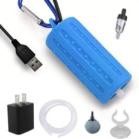 img 4 attached to Enhance Fish Tank Oxygenation with Mylivell Quietest Aquarium USB Air Pump: Ultra Silent, High Energy Saving, Complete with Air Stone and Silicone Tube