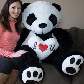 img 3 attached to 🐼 Yesbears 5 Foot Giant Panda Bear - Ultra Soft Paws Embroidery with Bonus Pillow