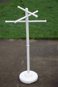 img 3 attached to 🏞️ White Portable 3 Bar Towel Tree by Outdoor Lamp Company - Made in the USA for Pool, Spa, and Home Use