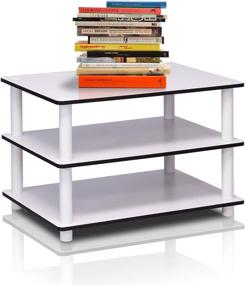 img 2 attached to Furinno 11173 3-Tier Coffee Table, White with White Tube - Easy Assembly, No Tools Required