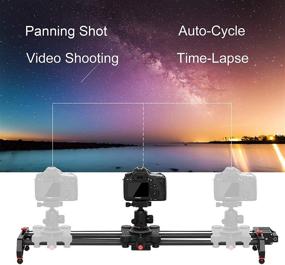 img 1 attached to 📷 GVM Motorized Camera Slider: 31" Carbon Fiber Dolly Rail for Time-Lapse, Tracking & 120° Panoramic Shooting | Compatible with Most Cameras - Includes Remote Controller