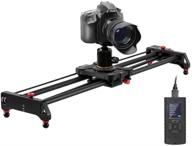 📷 gvm motorized camera slider: 31" carbon fiber dolly rail for time-lapse, tracking & 120° panoramic shooting | compatible with most cameras - includes remote controller logo