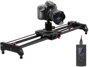 img 4 attached to 📷 GVM Motorized Camera Slider: 31" Carbon Fiber Dolly Rail for Time-Lapse, Tracking & 120° Panoramic Shooting | Compatible with Most Cameras - Includes Remote Controller