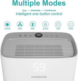 img 2 attached to 🏠 Kesnos 3500 Sq. Ft Dehumidifier for Home and Basements - Efficient Moisture Removal, Auto Shut Off, and Easy Drainage Options