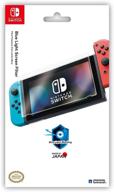 💙 официально лицензированный защитный экран от hori для nintendo switch, блокирующий синий свет - защита ваших глаз во время игры! логотип