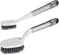 🧹 versatile 2-piece cleaning brushes: perfect for household use, dishes, utensils, sinks, basins & tile gaps cleaning logo