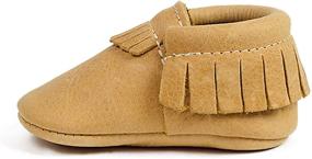 img 2 attached to 👟 Boys' Soft Leather Moccasins & Slippers by Freshly Picked