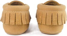 img 1 attached to 👟 Boys' Soft Leather Moccasins & Slippers by Freshly Picked