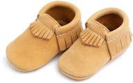 👟 boys' soft leather moccasins & slippers by freshly picked logo