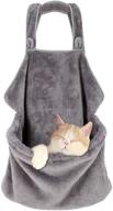 🐾 cotton pet apron: hands-free shoulder carry bag for small dogs and cats - creation core pet carrier bag, soft & breathable sling for convenient indoor accompany logo