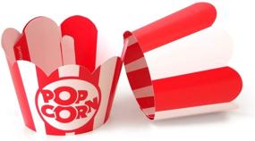 img 4 attached to 🍿 Decorative Popcorn Cupcake Wrappers for Celebrations
