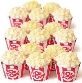img 1 attached to 🍿 Decorative Popcorn Cupcake Wrappers for Celebrations
