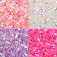 💎 1600 pcs bsi ab jelly rhinestones flatback 14-facet in white, pink, fuchsia, lavender mixed colors - 3mm ~ 10ss ~ tiny ~decorations logo