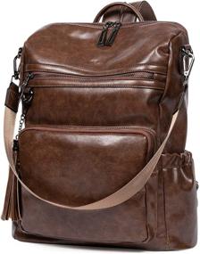 img 4 attached to 👜 CLUCI Fashion Designer Handbags & Wallets - Stylish Shoulder Backpack for Women's Fashion