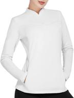 🧥 baleaf women's 1/4 zip fleece pullover long sleeve shirts for cold winter, mock neck tops ideal for running and hiking logo