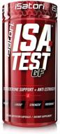 💪 isatori isa-test gf: high performance testosterone booster for strength & muscle mass - hardcore training supplement for exercise & sports - gluten-free anti-estrogen complex - 120 capsules logo