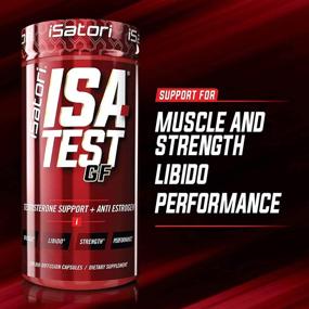 img 2 attached to 💪 iSatori ISA-Test GF: High Performance Testosterone Booster for Strength & Muscle Mass - Hardcore Training Supplement for Exercise & Sports - Gluten-Free Anti-Estrogen Complex - 120 Capsules