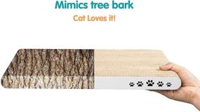 img 3 attached to 🐱 Conlun Cat Scratcher: Wave Curved/Flat Shape Design with Different Scratch Textures - Double-Sided Anti-Slip Cardboard Cat Scratching Pad for Durable and Effective Scratching