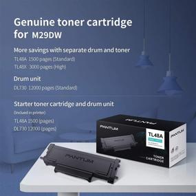 img 1 attached to 🖨️ Efficient Pantum M29DW Monochrome Laser Printer: Wireless Duplex, Networking, USB 2.0, 35PPM