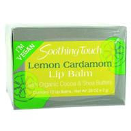 🍋 refreshing and nourishing lemon cardamom vegan lip balm - 0.25 ounce - 12 per case.12 logo