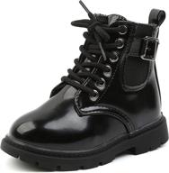 komfyea toddler boots: zipper combat boys' shoes - perfect footwear for style and comfort logo