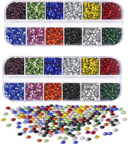 img 4 attached to Dorhui Crystals Flatback Rhinestones Clothing