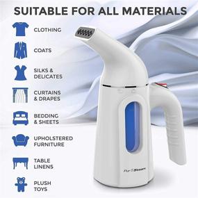 img 2 attached to 👕 PurSteam Handheld Clothes Steamer - Portable Garment Wrinkle Remover for Travel & Home Use - Fast Heating, Auto Shut Off & Leak Proof Design [Upgraded Version]