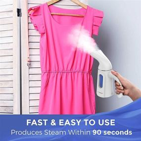 img 1 attached to 👕 PurSteam Handheld Clothes Steamer - Portable Garment Wrinkle Remover for Travel & Home Use - Fast Heating, Auto Shut Off & Leak Proof Design [Upgraded Version]