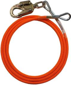 img 4 attached to 🌲 ProClimb Wire Steel Core Flip Line Climbing Lanyard - Durable 1/2 inch x 8 feet - Ideal Chainsaw Lanyard and Arborist Equipment for Climbing, Spikes and Gaffs