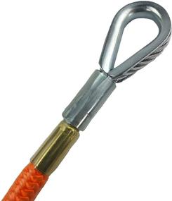 img 2 attached to 🌲 ProClimb Wire Steel Core Flip Line Climbing Lanyard - Durable 1/2 inch x 8 feet - Ideal Chainsaw Lanyard and Arborist Equipment for Climbing, Spikes and Gaffs